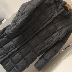 North Face grey puffer parka